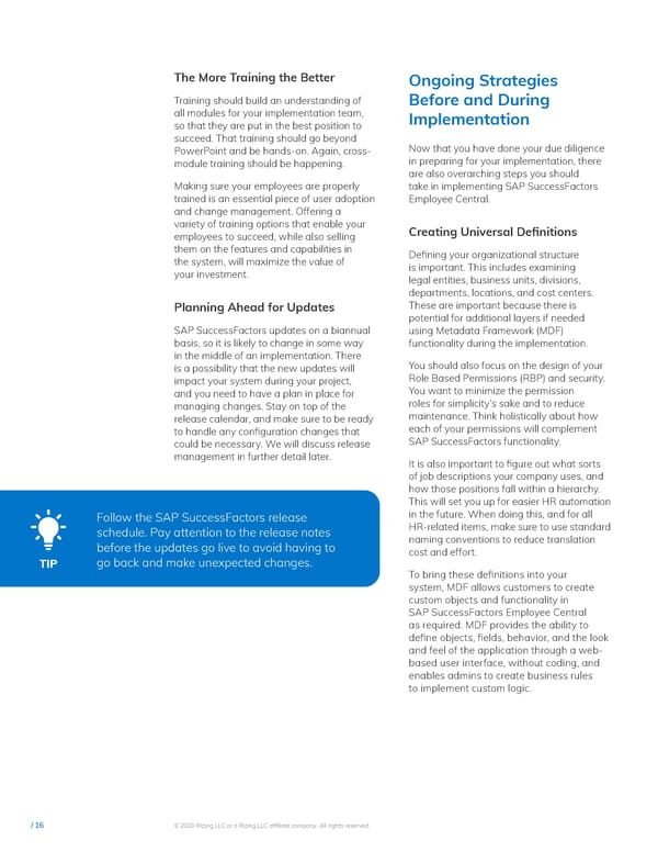 Guide for SAP SuccessFactors - Page 16