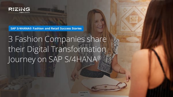 SAP S4HANA Fashion & Retail - Page 1